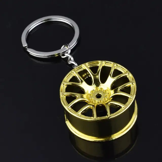 Wheel Rim Hub Tuning Keychain