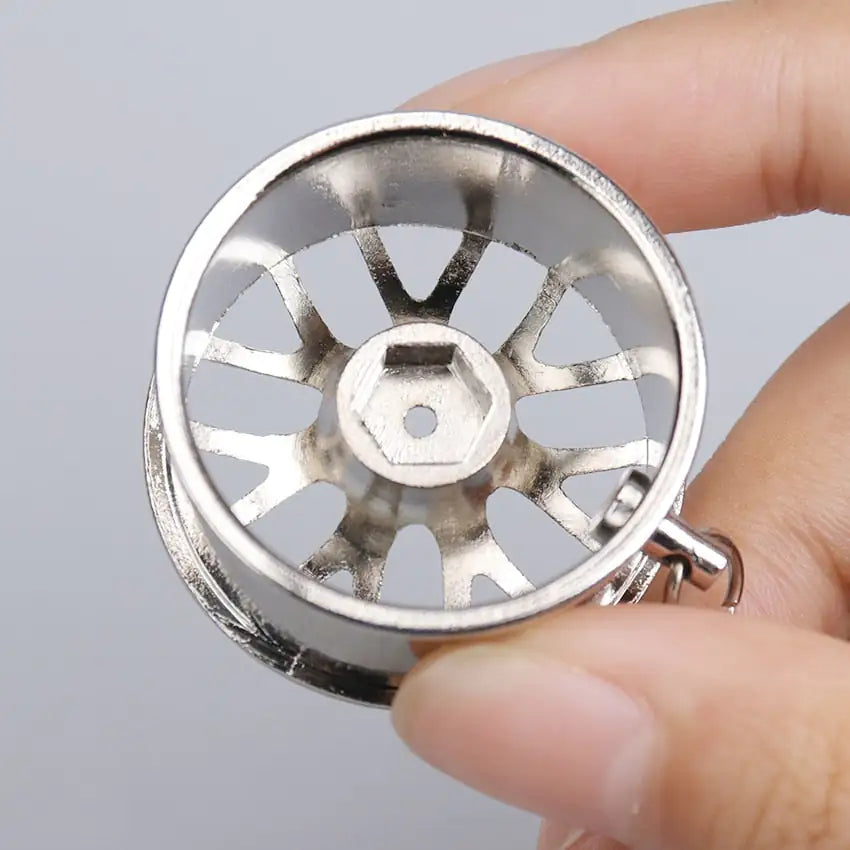 Wheel Rim Hub Tuning Keychain